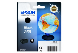 Epson 266 Globe Black Standard Capacity Ink Cartridge 6ml - C13T26614010