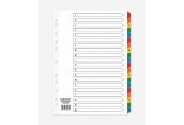 ValueX Index A-Z A4 Card White with Coloured Mylar Tabs - 80022DENT