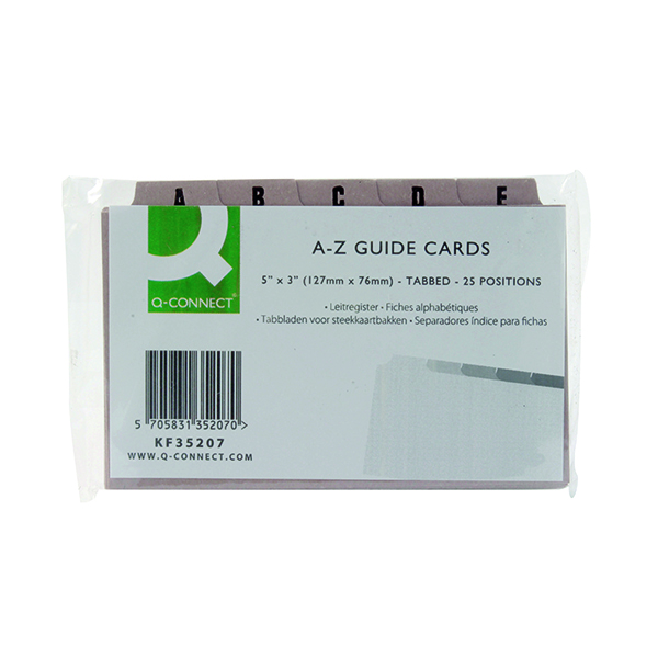 A/Z Guide Card