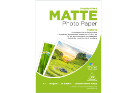 Think Double-Sided A3 Photo Paper - 160gsm - 25 Sheets