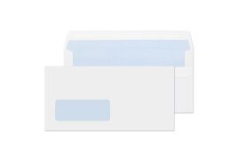 ValueX Wallet Self Seal Window DL 110x220mm White 80 gsm (Box 1000)