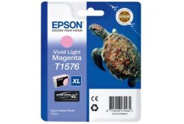 Epson T1576 Turtle Vivid Light Standard Capacity Magenta Ink Cartridge 26ml - C13T15764010