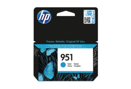 HP 951 Cyan Inkjet Cartridge (Standard Yield, 700 Page Capacity) CN050AE