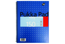 Pukka Pad Ruled Metallic Wirebound Easy-Riter Notepad 150 Pages A4 (Pack of 3) ERM009