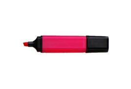 ValueX Flat Barrel Highlighter Pen Chisel Tip 1-5mm Line Pink (Pack 10) - 791008
