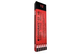 ValueX HB Pencil Rubber Tip Red Barrel (Pack 12) - 785100