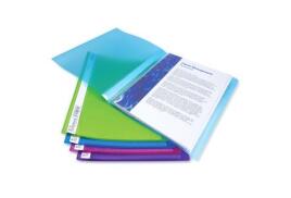 Rapesco A4 Flexi Display Book 20 Pocket Assorted Colours (Pack 10) - 916
