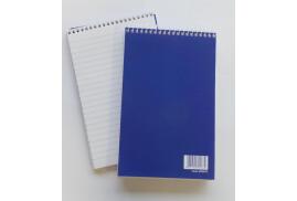 ValueX 127x200mm Wirebound Card Cover Reporters Shorthand Notebook Ruled 260 Pages Blue