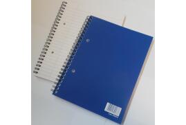 ValueX A5 Wirebound Laminated Notebook Ruled 100 Pages Blue (Pack 5)