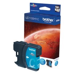 Brother Cyan High Yield Ink Cartridge 10ml - LC1100HYC Image