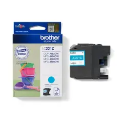Brother Cyan Ink Cartridge 4ml - LC221C Image