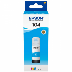 Epson 104 Cyan Ink Bottle 70ml - C13T00P240 Image