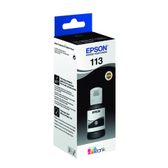 Epson 113 Black EcoTank Ink Bottle 127ml - C13T06B140 Image