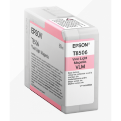 Epson T8506 Light Magenta Ink Cartridge 80ml - C13T85060N Image