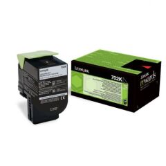 Lexmark 702K Black Toner Cartridge 1K pages - 70C20K0 Image