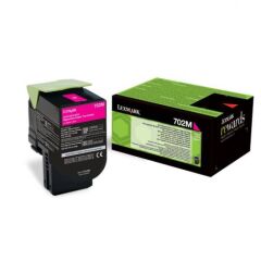 Lexmark 702M Magenta Toner Cartridge 1K pages - 70C20M0 Image