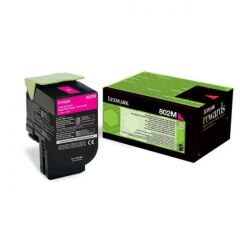 Lexmark 802M Magenta Toner Cartridge 1K pages - 80C20M0 Image