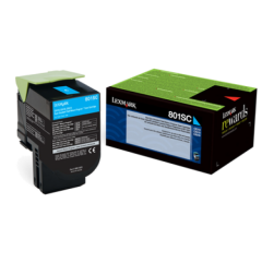 Lexmark 80C2SC0 802SC Cyan Toner 2K Image