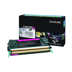 Lexmark C748 Magenta High Yield Return Program Toner C748H1MG Image
