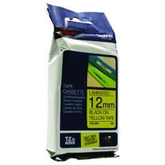 Brother Black On Yellow Label Tape 12mm x 8m - TZE631 Image