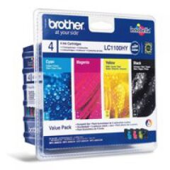 Brother LC1100VALBP Black Colour Ink 10ml 3x6ml Multipack Image