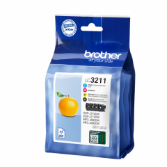 Brother LC3211VAL Black Colour Ink 15ml 3x12ml Multipack Image