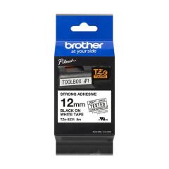 Brother TZES231 Black On White Strong Label Tape 12mmx8m Image