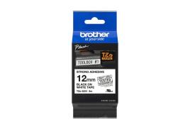 Brother TZES231 Black On White Strong Label Tape 12mmx8m