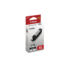 Canon PGI-570BK XL Black High Yield Ink Cartridge (Pack of 2) 0318C007 Image