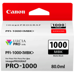 Canon 0545C001 PFI1000 Matte Black Ink 80ml Image