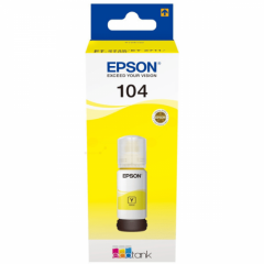 Epson 104 Yellow Ink Bottle 65ml - C13T00P440 Image