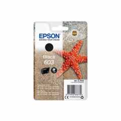 Epson 603 Starfish Black Standard Capacity Ink Cartridge 3.4ml - C13T03U14010 Image