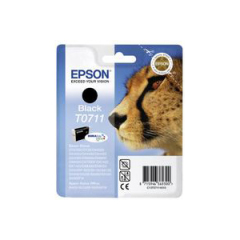 Epson T0711H Giraffe Black Standard Capacity Ink Cartridge 2x 11ml Multipack - C13T07114H10 Image