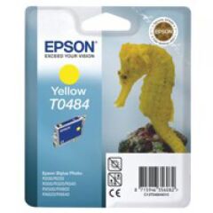 Epson T0484 Seahorse Yellow Standard Capacity Ink Cartridge 13ml - C13T04844010 Image