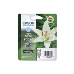 Epson T0595 Lily Light Cyan Standard Capacity Ink Cartridge 13ml - C13T05954010 Image