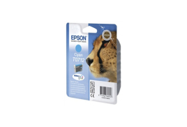 Epson T0712 Cheetah Cyan Standard Capacity Ink Cartridge 6ml - C13T07124012