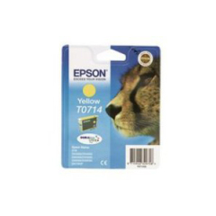 Epson T0714 Cheetah Yellow Standard Capacity Ink Cartridge 6ml - C13T07144012 Image