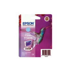 Epson T0805 Hummingbird Light Cyan Standard Capacity Ink Cartridge 7ml - C13T08054011 Image