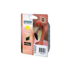 Epson T0874 Flamingo Yellow Standard Capacity Ink Cartridge 11ml - C13T08744010 Image