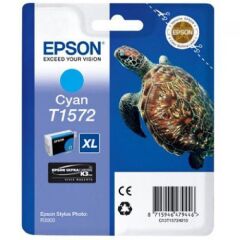 Epson T1572 Turtle Cyan Standard Capacity Ink Cartridge 26ml - C13T15724010 Image