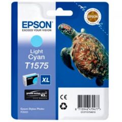 Epson T1575 Turtle Light Cyan Standard Capacity Ink Cartridge 26ml - C13T15754010 Image