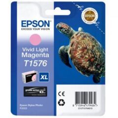 Epson T1576 Turtle Vivid Light Standard Capacity Magenta Ink Cartridge 26ml - C13T15764010 Image