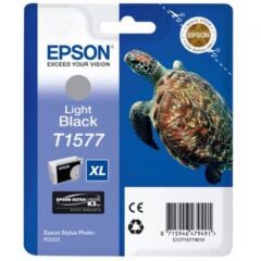 Epson T1577 Turtle Light Black Standard Capacity Ink Cartridge 26ml - C13T15774010 Image