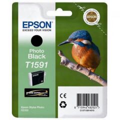 Epson T1592 Kingfisher Cyan Standard Capacity Ink Cartridge 17ml - C13T15924010 Image