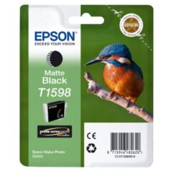 Epson T1598 Kingfisher Matte Black Standard Capacity Ink Cartridge 17ml - C13T15984010 Image