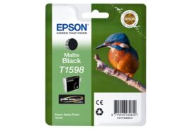 Epson T1598 Kingfisher Matte Black Standard Capacity Ink Cartridge 17ml - C13T15984010