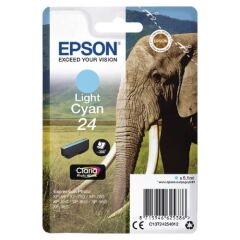 Epson 24 Elephant Light Cyan Standard Capacity Ink Cartridge 5ml - C13T24254012 Image