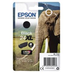 Epson 24XL Elephant Black High Yield Ink Cartridge 10ml - C13T24314012 Image