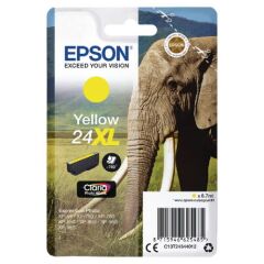 Epson 24XL Elephant Yellow High Yield Ink Cartridge 9ml - C13T24344012 Image