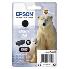 Epson 26 Polar Bear Black Standard Capacity Ink Cartridge 6ml - C13T26014012 Image